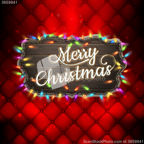 Image of Christmas greeting card. EPS 10