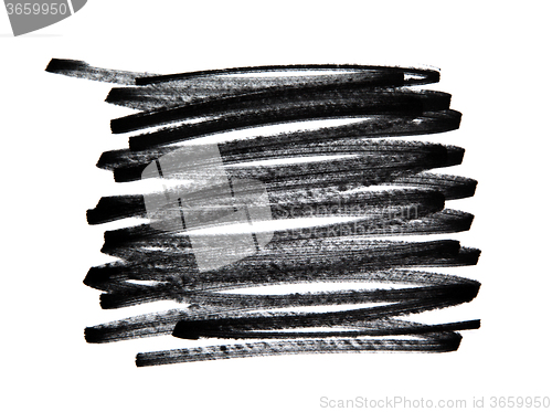 Image of Scribble, pencil stroke, isolated on white