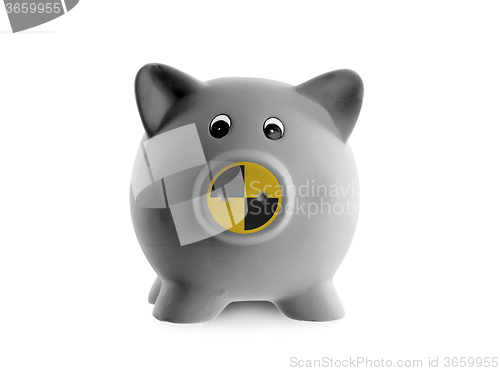 Image of Ceramic piggy bank (crash test dummy)