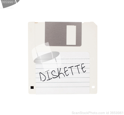 Image of Floppy Disk - Tachnology from the past, isolated on white