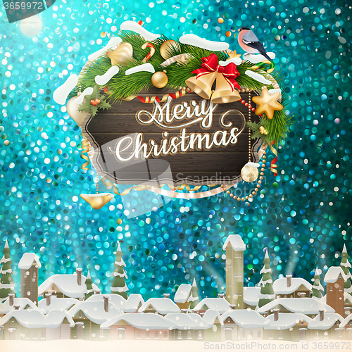 Image of Christmas abstract template. EPS 10