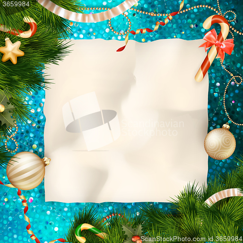 Image of Christmas greeting card. EPS 10