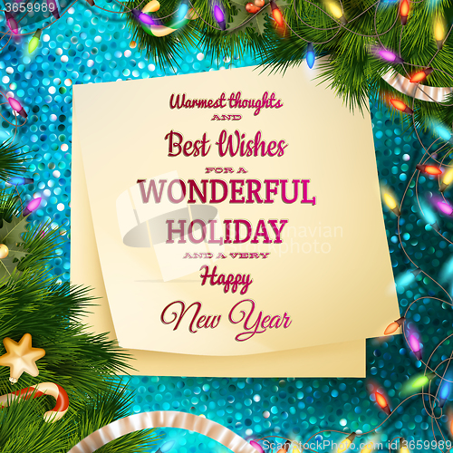 Image of Christmas greeting card. EPS 10