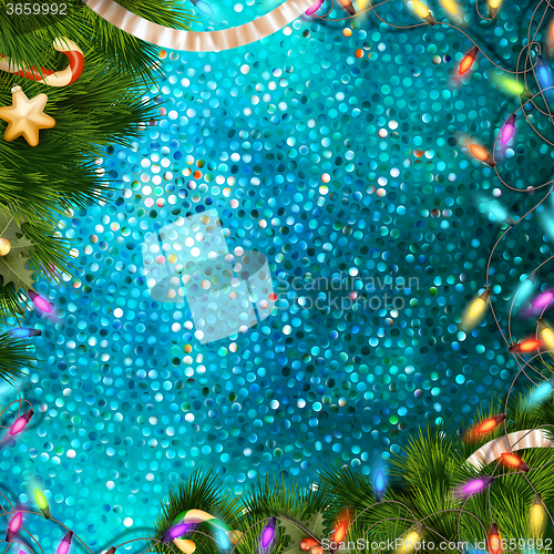 Image of Christmas greeting card. EPS 10