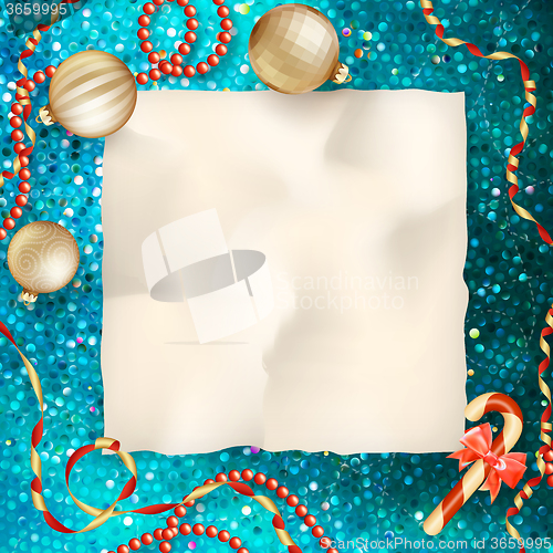 Image of Christmas greeting card. EPS 10