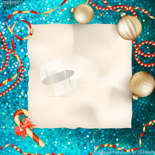 Image of Christmas greeting card. EPS 10
