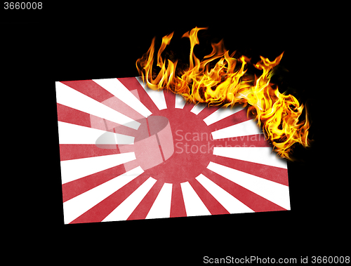 Image of Flag burning - Japan