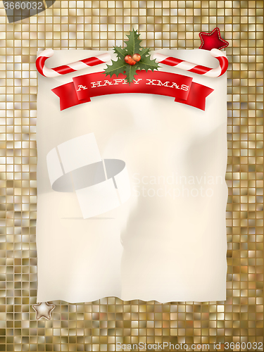 Image of Christmas gold Background. EPS 10