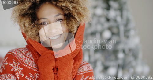 Image of Cute pretty young African woman