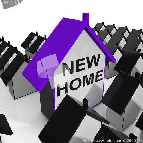 Image of New Home House Means Buying Or Renting Out Property