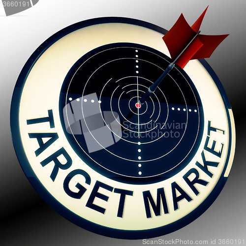 Image of Target Market Means Targeting Customers Direct