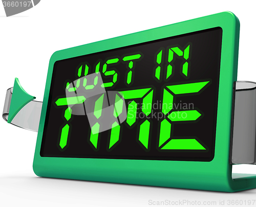 Image of Just in Time Clock Means Not Too Late