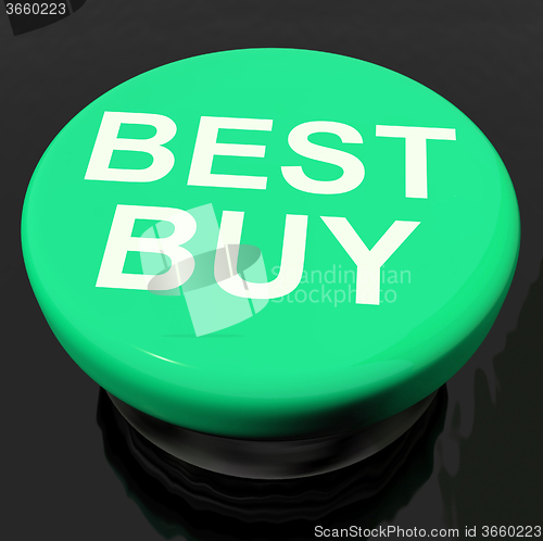 Image of Best Buy Button Shows Promotion Offer Or Discount