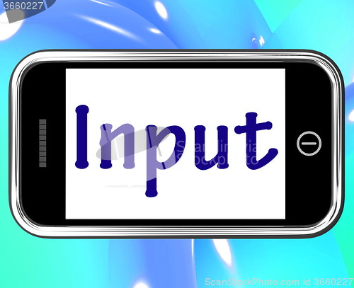 Image of Input Smartphone Means Online Advice And Recommendations