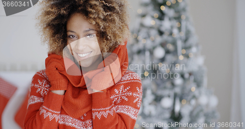 Image of Cute pretty young African woman