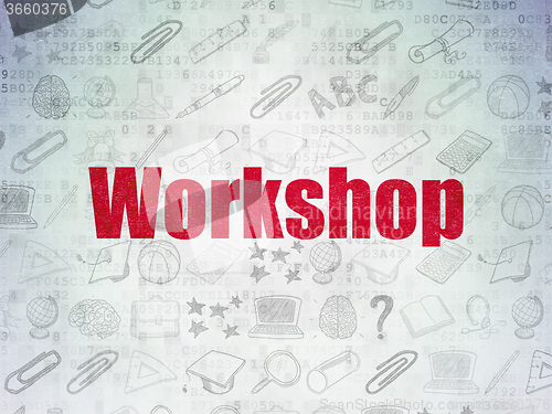 Image of Studying concept: Workshop on Digital Paper background