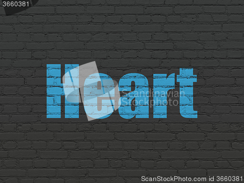 Image of Healthcare concept: Heart on wall background