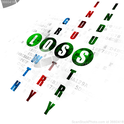 Image of Business concept: Loss in Crossword Puzzle