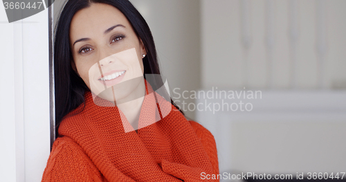 Image of Gorgeous young woman daydreaming