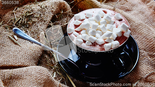 Image of Cup of cocoa with marshmallows