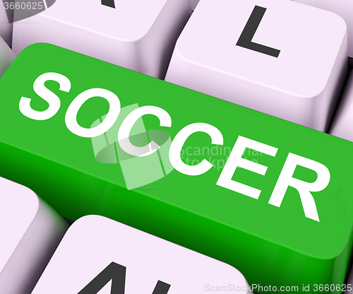 Image of Soccer Key Means Football or Rugby\r