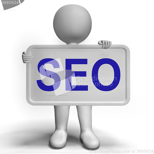 Image of Seo Sign Shows Internet Optimization And Promotion