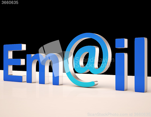 Image of E-mail Letters Shows Correspondence on Web