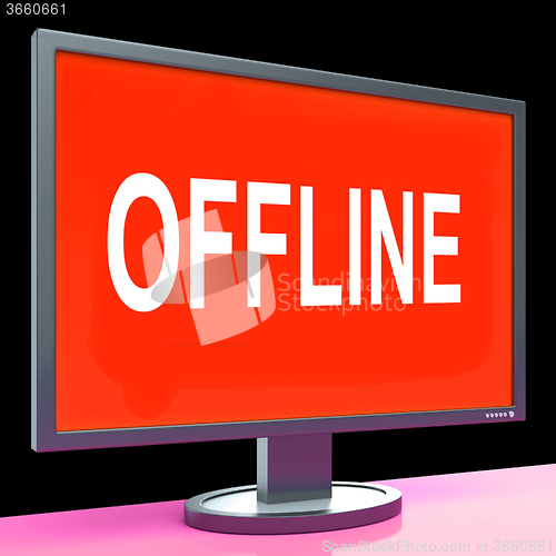 Image of Offline Screen Shows Internet Communication Status Disconnected