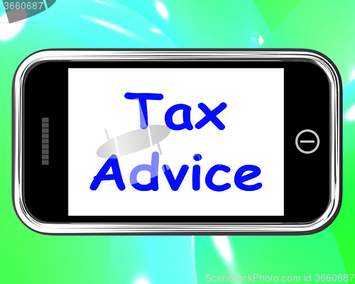 Image of Tax Advice On Phone Shows Taxation Help Online