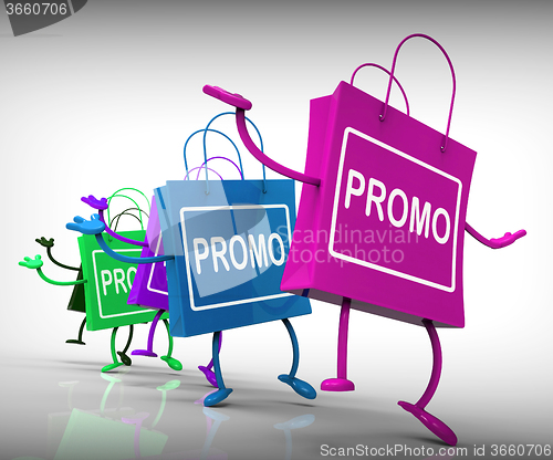 Image of Promo Bags Show Discount Reduction or Sale