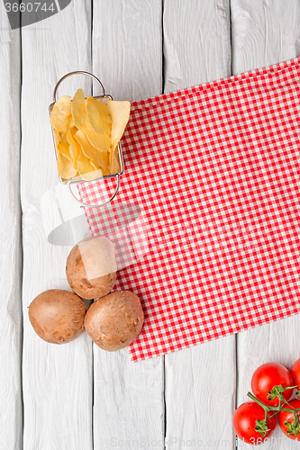 Image of Wooden kitchen table