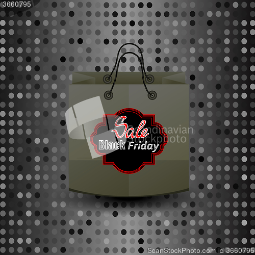 Image of Shopping Paper Bag with Black Friday Sticker