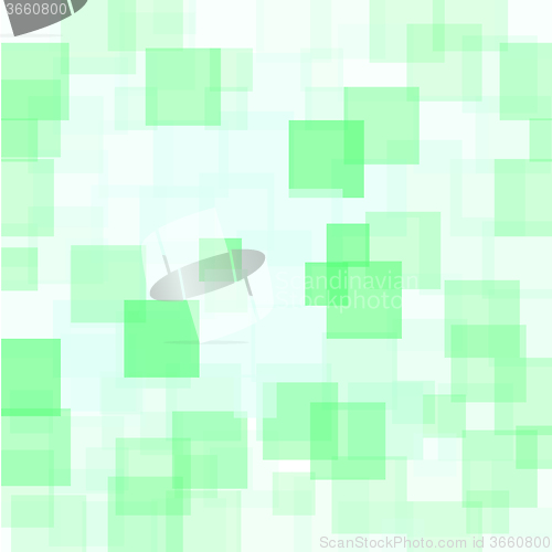 Image of Abstract Green Squares Background