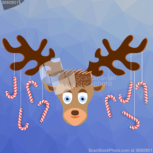 Image of Cute Cartoon Deer