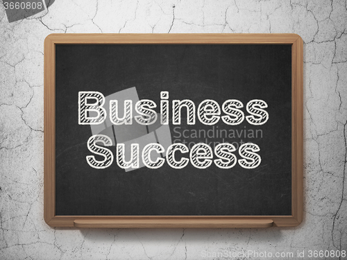 Image of Business concept: Business Success on chalkboard background