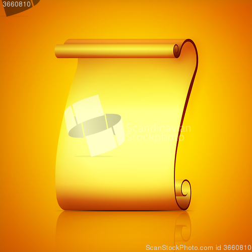 Image of Abstract scroll paper vector illustration