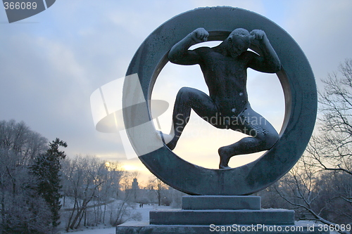 Image of man in wheel