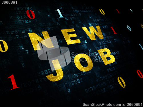 Image of Business concept: New Job on Digital background