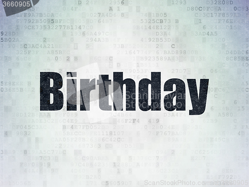 Image of Entertainment, concept: Birthday on Digital Paper background