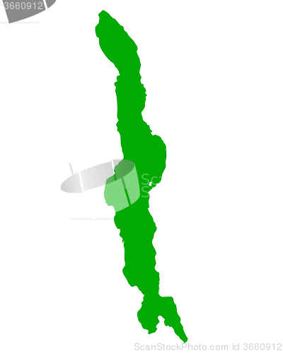 Image of Map of Lake Malawi