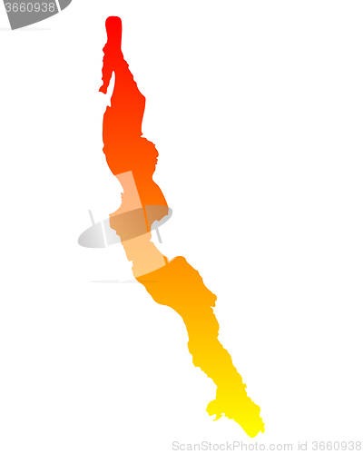 Image of Map of Lake Tanganyika