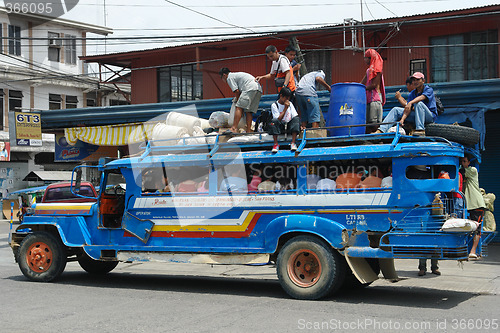 Image of Crowded Philippine Jeepney.