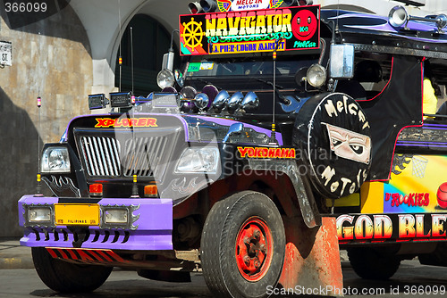 Image of Colorful Filipino jeepney