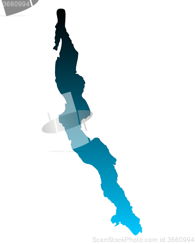 Image of Map of Lake Tanganyika