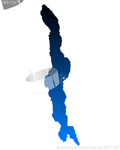 Image of Map of Lake Malawi