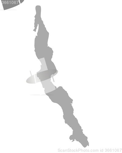 Image of Map of Lake Tanganyika