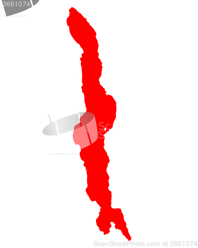 Image of Map of Lake Malawi