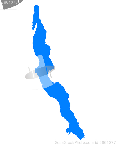 Image of Map of Lake Tanganyika