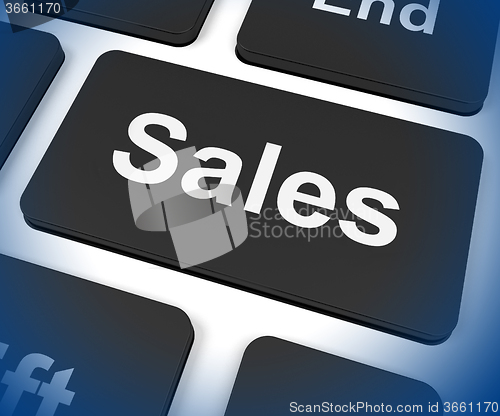 Image of Sales Key Shows Promotions And Deals