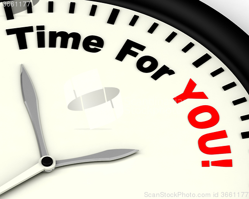 Image of Time For You Message Shows You Relaxing